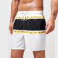 Striped Contrast Print Casual Beach Vacation Men's Shorts