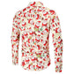 Santa Print Men's Long Sleeve Shirts