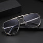 Vintage square frame UV protection men's sunglasses