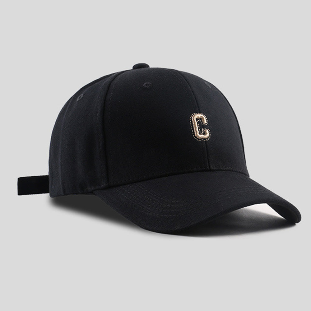 C Letter Embroidered Street Personality Adjustable Baseball Cap