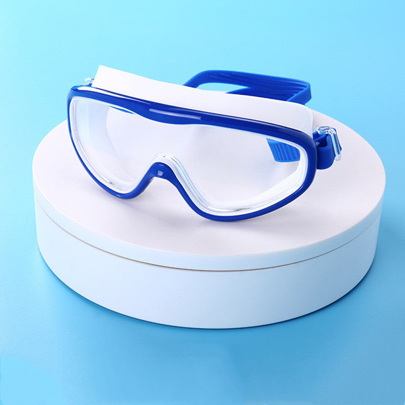 Anti-fog And Waterproof Large Frame Transparent Swimming Goggles