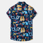 Casual Vacation Print Two-piece Suit