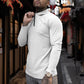 Lapel Zip Stretch Breathable Sports Men's Long Sleeve T-Shirt