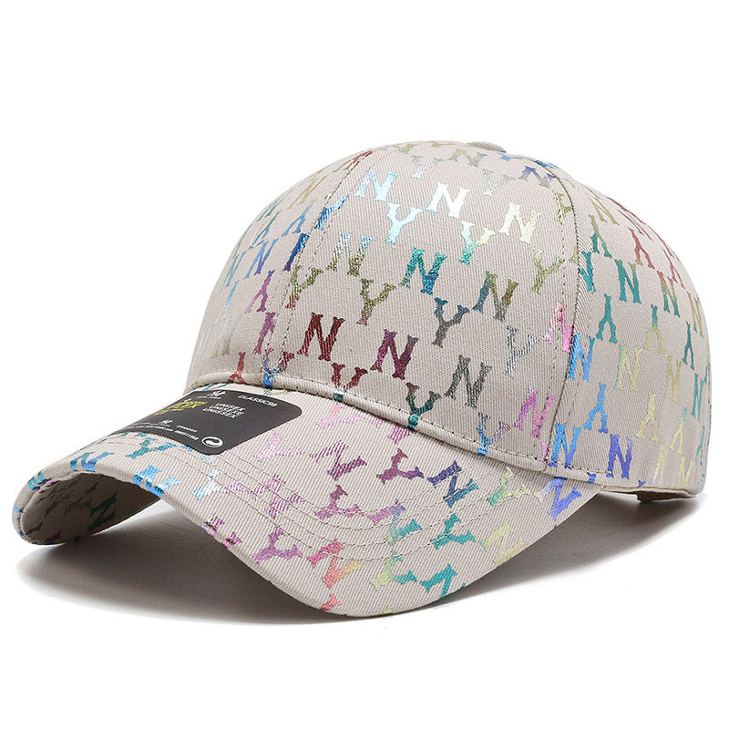 Street letter gradient trend personality casual baseball cap