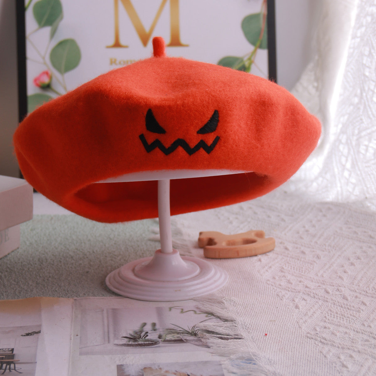 Halloween Pumpkin Beret