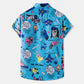 Casual Vacation Print Two-piece Suit