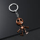 Alloy Keychain Space Robot Pendant Skateboard Car Charm Keychain