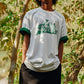 LA Foam Letter Print Short Sleeve Men's T-Shirt