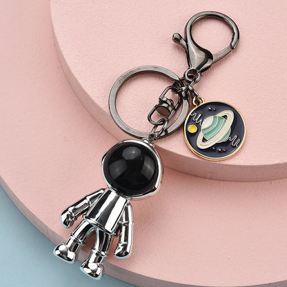 Space Robot Astronaut Pendant Retro Personality Keychain