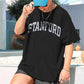 Casual Trend Street Personality Letter Print Round Neck Short Sleeve T-Shirt