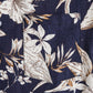 Cotton And Linen Printed Pocket Button-down Shirt