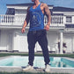 Graphic Print Sports Fitness Casual Men's Tank Top