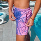 Water Color-Changing Lace-up Casual Beach Vacation Men's Shorts