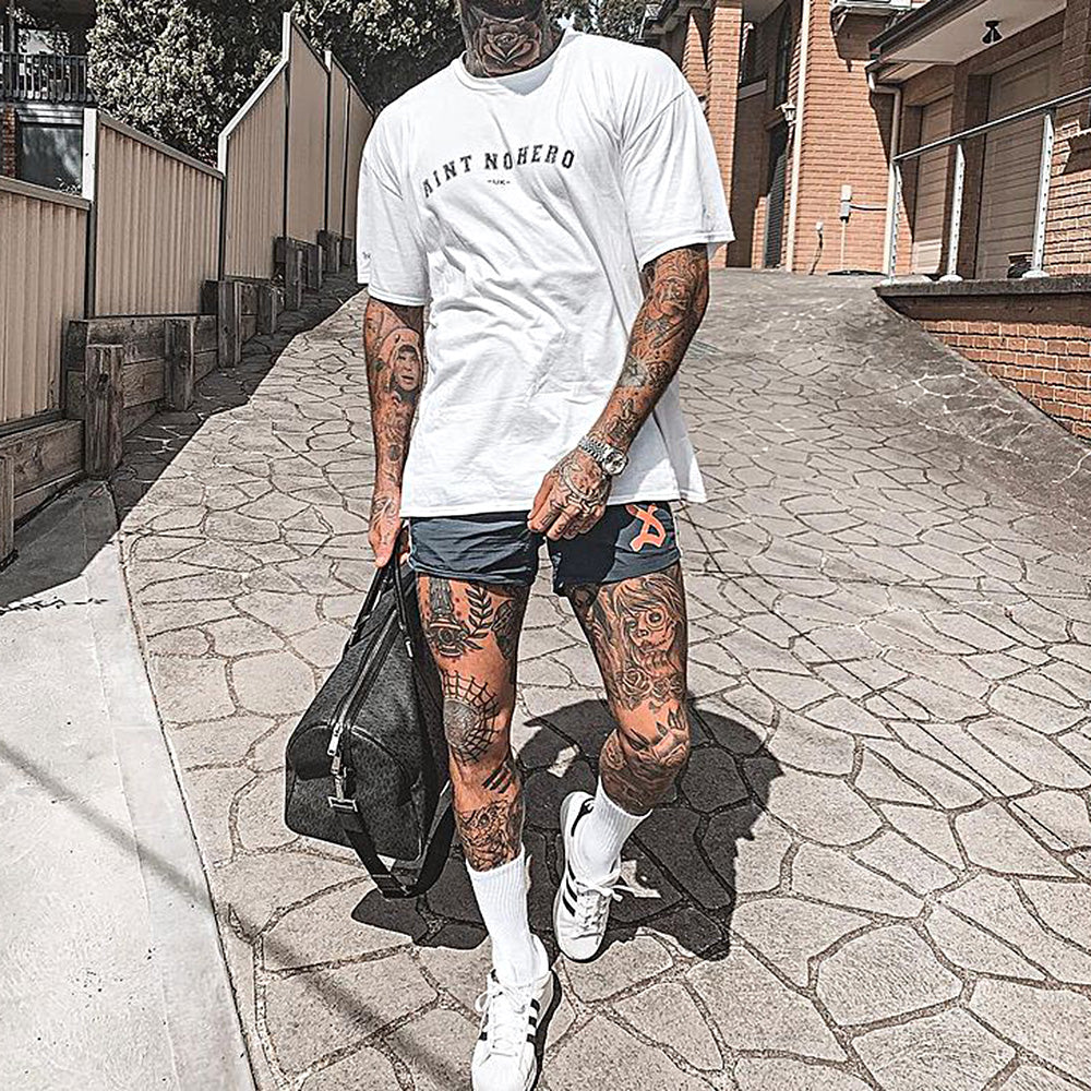 Alphabet Graphic Print Casual Men's T-Shirt