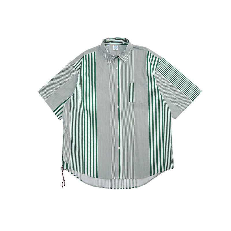Loose Totem Print Casual Men's Short Sleeve Shirt