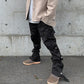 Men's Retro Button-down Cargo Pants