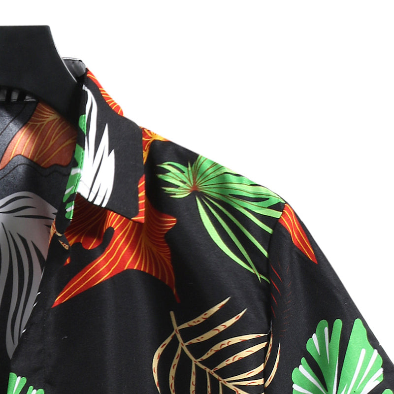 Hawaii Beach Floral Short-sleeved Shirt