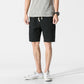Casual Plain Loose Men's Cotton And Linen Five-point Pants Shorts