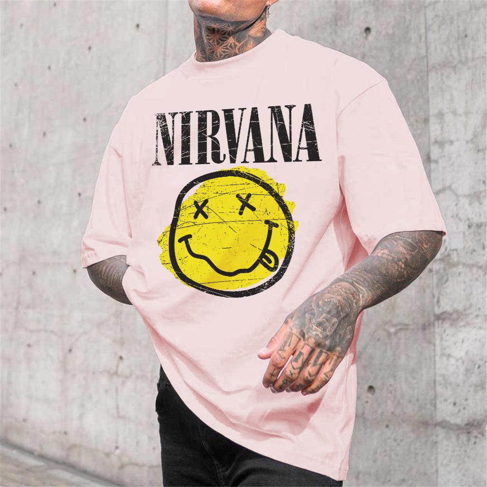 Vintage NIRVANA Band Print Casual Men s T Shirt