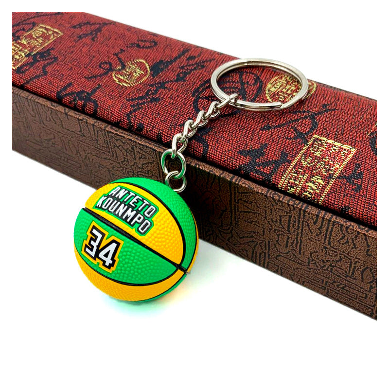 Ornament Handicraft Basketball Keychain