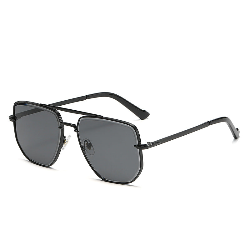 Vintage square frame UV protection men's sunglasses