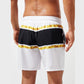 Striped Contrast Print Casual Beach Vacation Men's Shorts