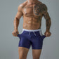 Men's Summer Drawstring Swim Trunks with Pocket