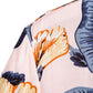 Cotton And Linen Printed Pocket Button-down Shirt
