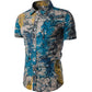 Men's lapel Print Two-piece Suit