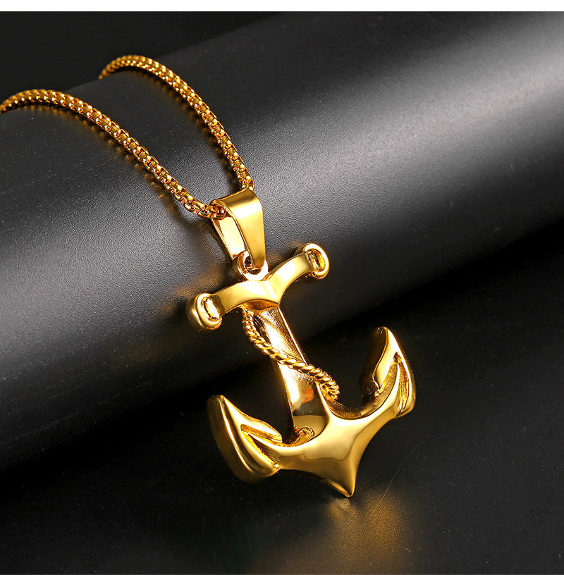 Pirate Rope Anchor Pendant Punk Trendy Necklace