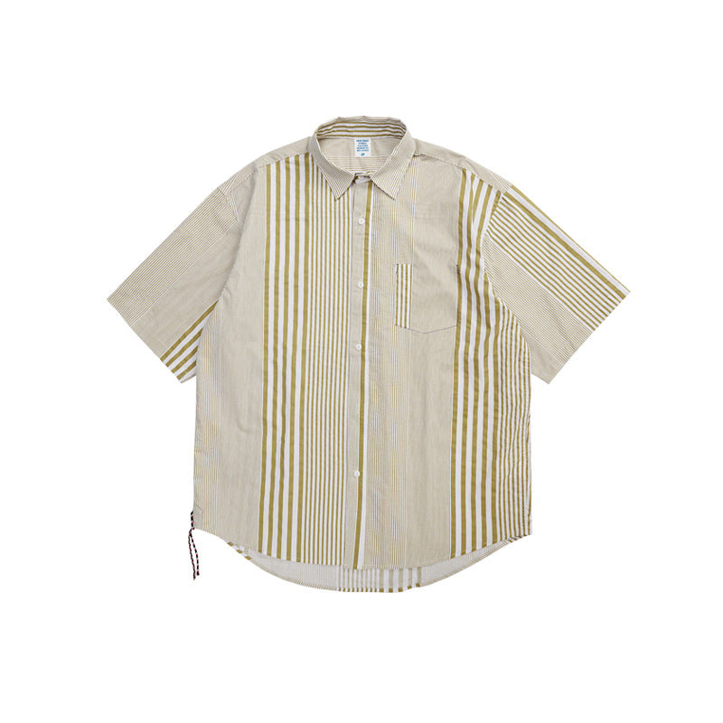 Loose Totem Print Casual Men's Short Sleeve Shirt