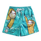 Men's beach pants loose casual cartoon printed shorts