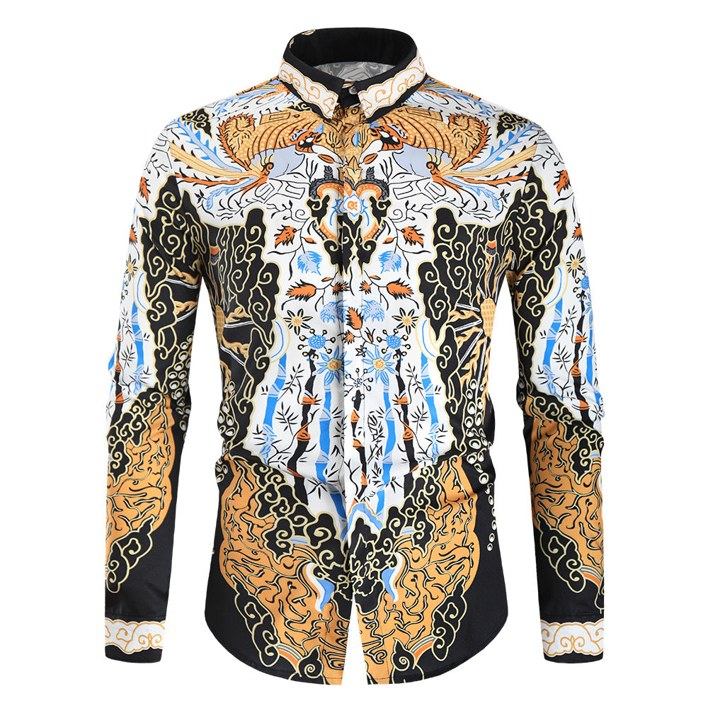 Men's Luxury Retro Long Sleeve shirts