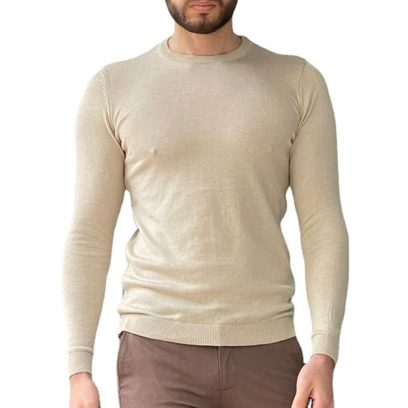 Men's Crew Neck Classic Fit Knitted Sweater