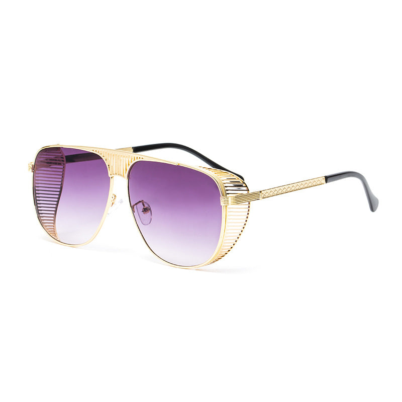 Metal Cutout Men's Sunglasses