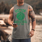 Boston Alphabet Graphic Print Loose Athleisure Men's Tank Top