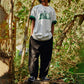 LA Foam Letter Print Short Sleeve Men's T-Shirt