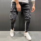 Wool Ripped Patch Denim Pants