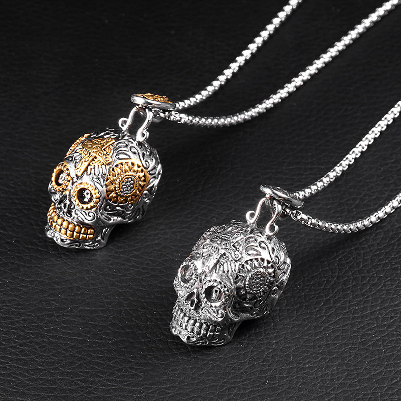 Retro Skull Men's Hip Hop Punk Trendy Necklace