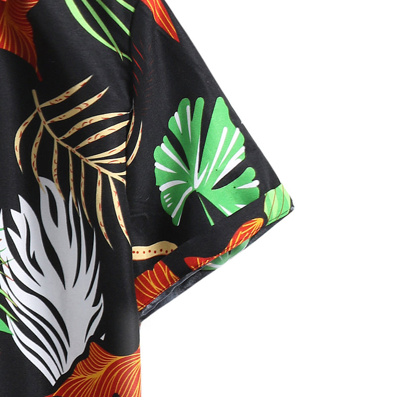 Hawaii Beach Floral Short-sleeved Shirt