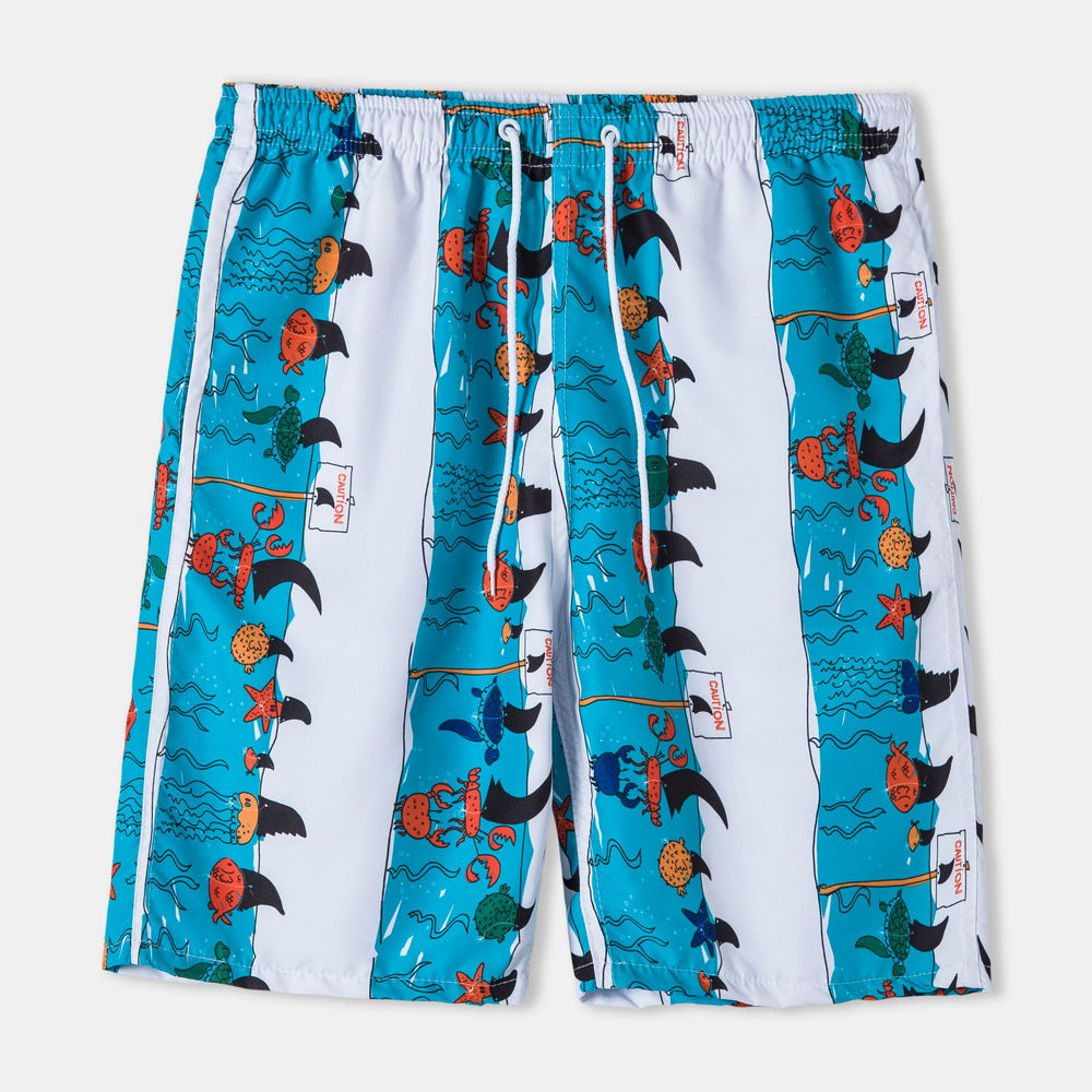 Casual Vacation Print Two-piece Suit