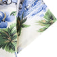 Cotton And Linen Printed Pocket Button-down Shirt