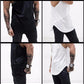 Athletic-inspired Mesh Panel Men's Cotton Hoodie Tank Top