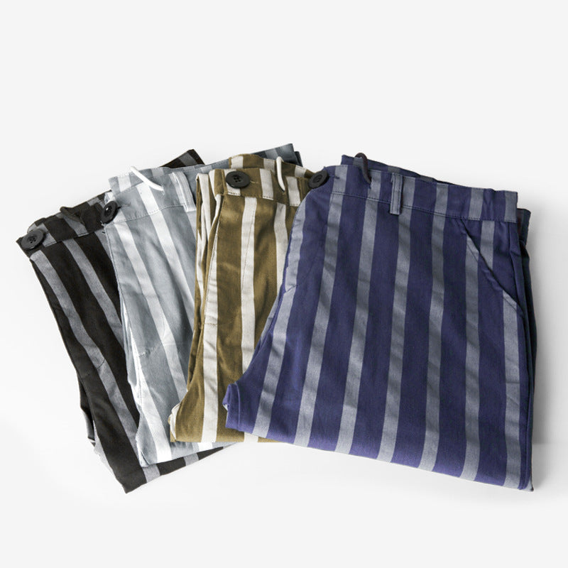 Double stripe casual chinos