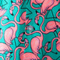 Cotton And Linen Printed Pocket Button-down Shirt