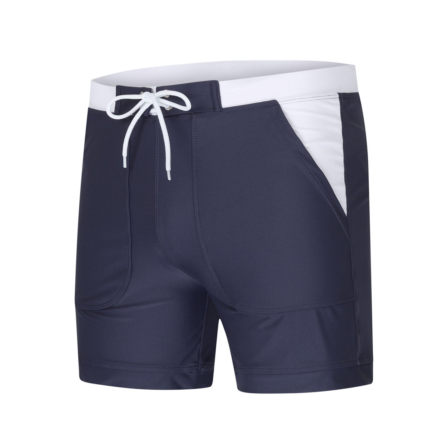 Men's Summer Drawstring Swim Trunks wit Pocket