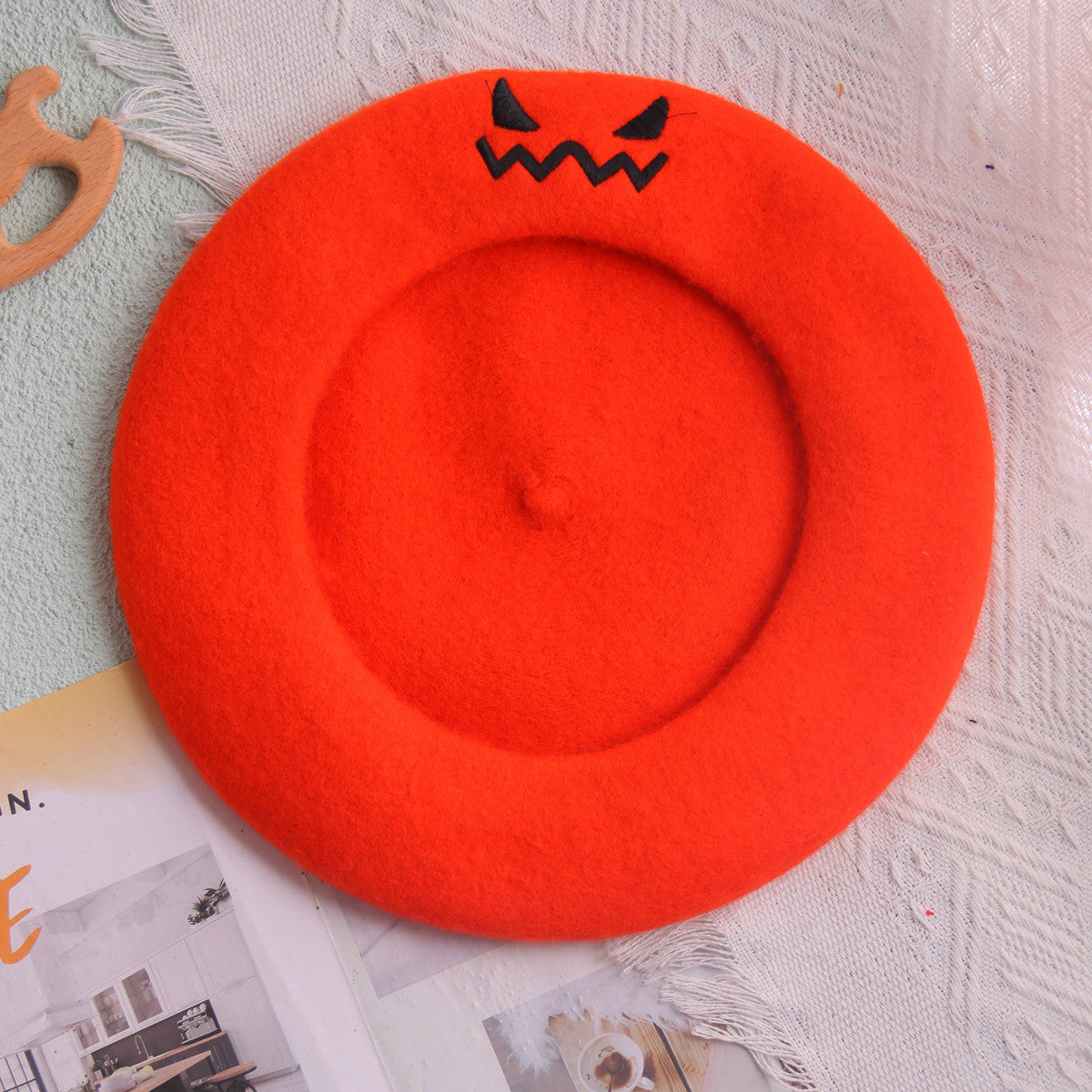 Halloween Pumpkin Beret