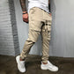 Statement Casual Pocket Lace-Up Panel Sports Cargo Pants Trousers