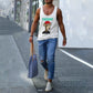 Tuesday Alphabet Graphic Print Men's Tank Top