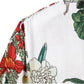 Cotton And Linen Printed Pocket Button-down Shirt